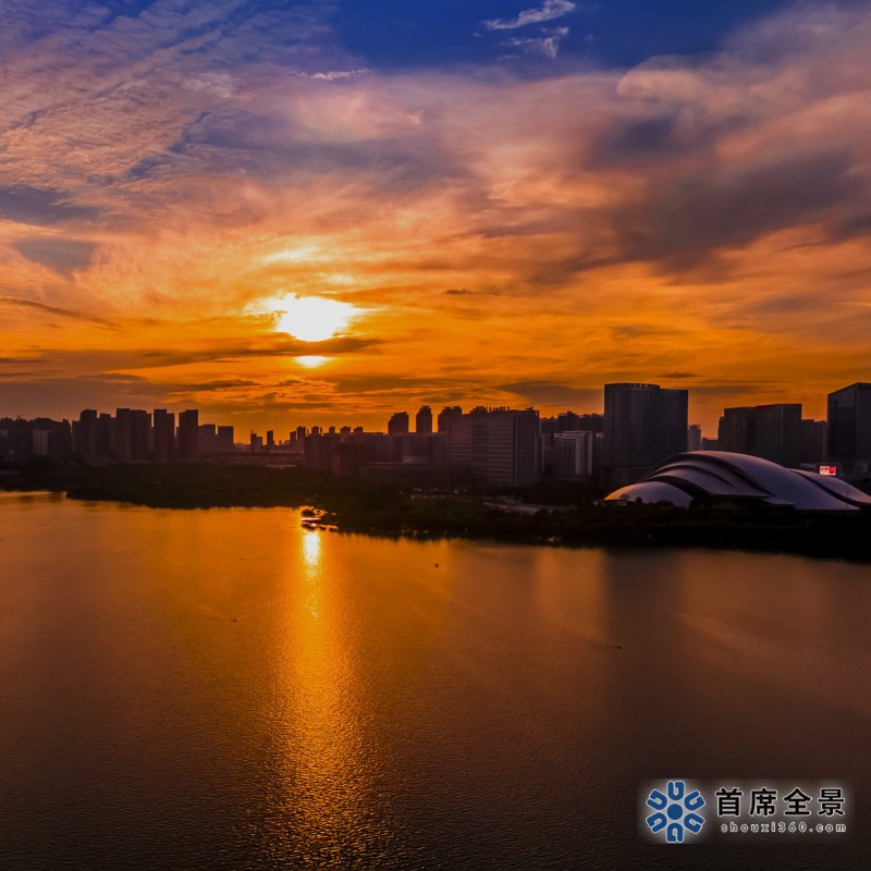 終極體驗：合肥天鵝湖殘陽秀，VR全景帶你現場感受美景！